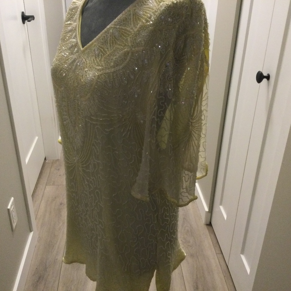 Odeon Beautiful Silk Beaded Top